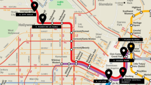 Itinerario para conocer LA usando transporte público