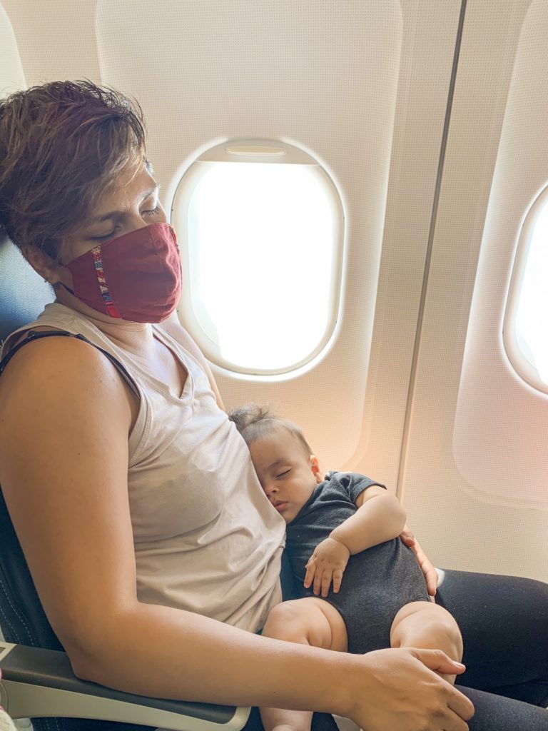Mask wearing during flight. Travel regulations for flights. Mask regulations traveling with kids. How to travel with children during pandemic.