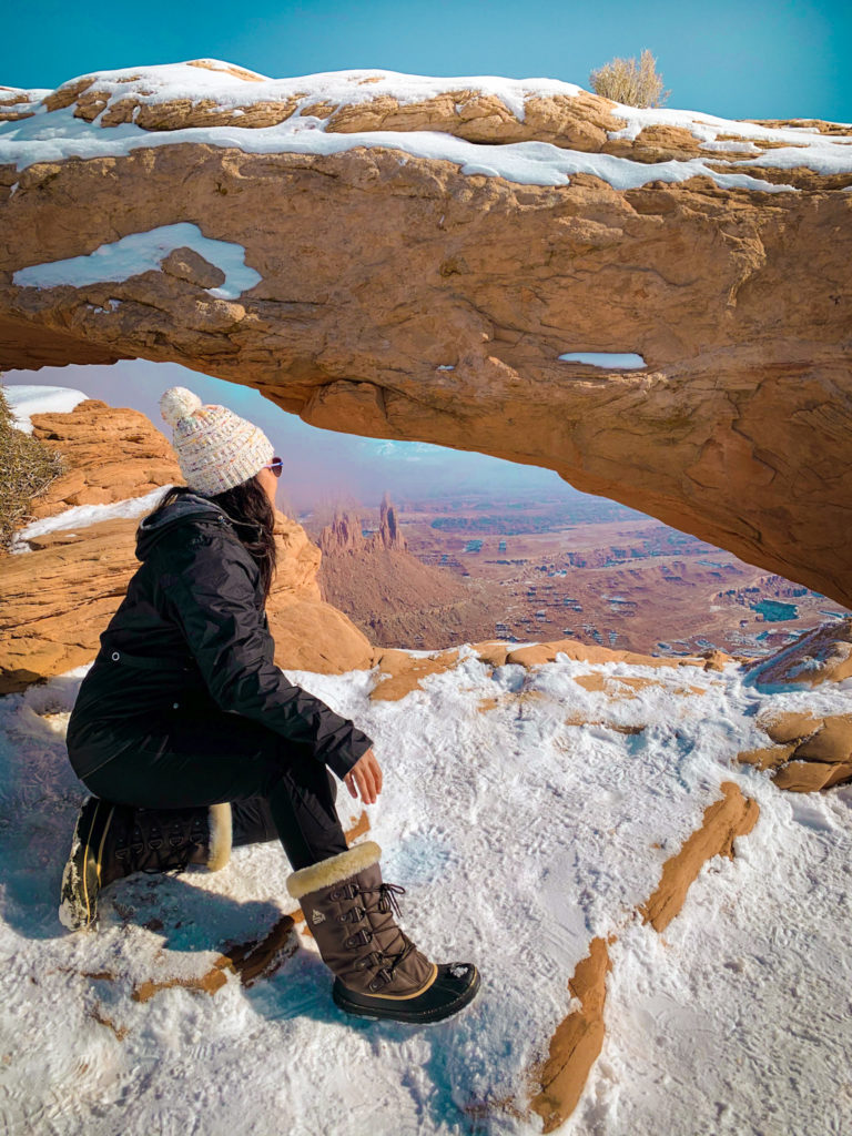 Canyonlands National Park during winter. Utah destinations for winter travel.